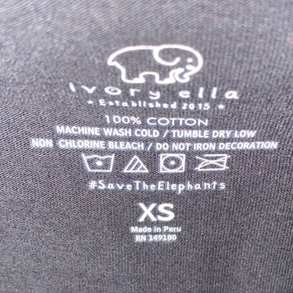 Ivory Ella Long Sleeve Tee size XS NWOT - Picture 4 of 5